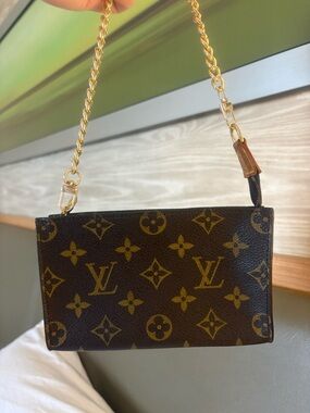Auth LOUIS VUITTON Monogram Bucket PM Accessory Pouch